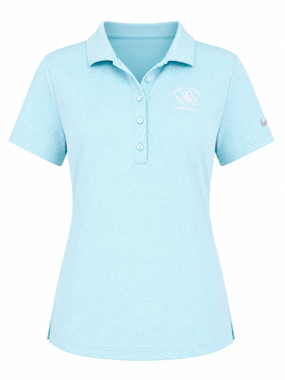 Nike Woman’s Light Blue Performance Polo Shirt S Dri-FIT Golf Athletic Top